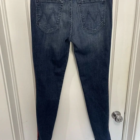 MOTHER The Looker - High Waisted - Here Kitty,Kitty Glitter Racer jeans (sz30) - Picture 6 of 15